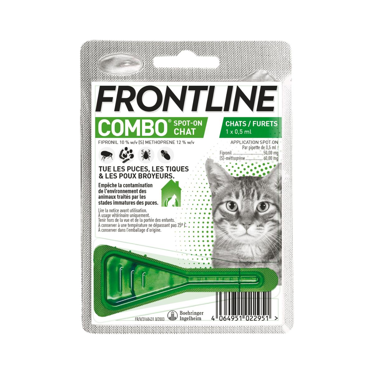 4064951022951 - Frontline - Pipette anti-tiques et anti-puces Combo Spot pour Chat