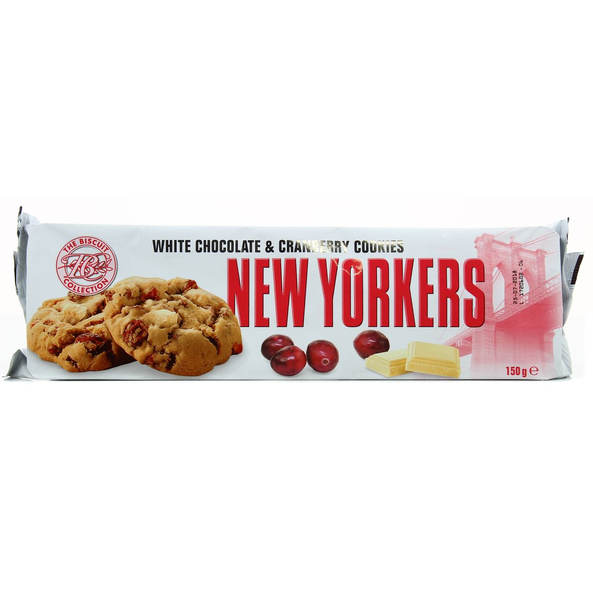 Acheter New Yorkers Cookies Au Chocolat Blanc Et Au Cranberries 150g