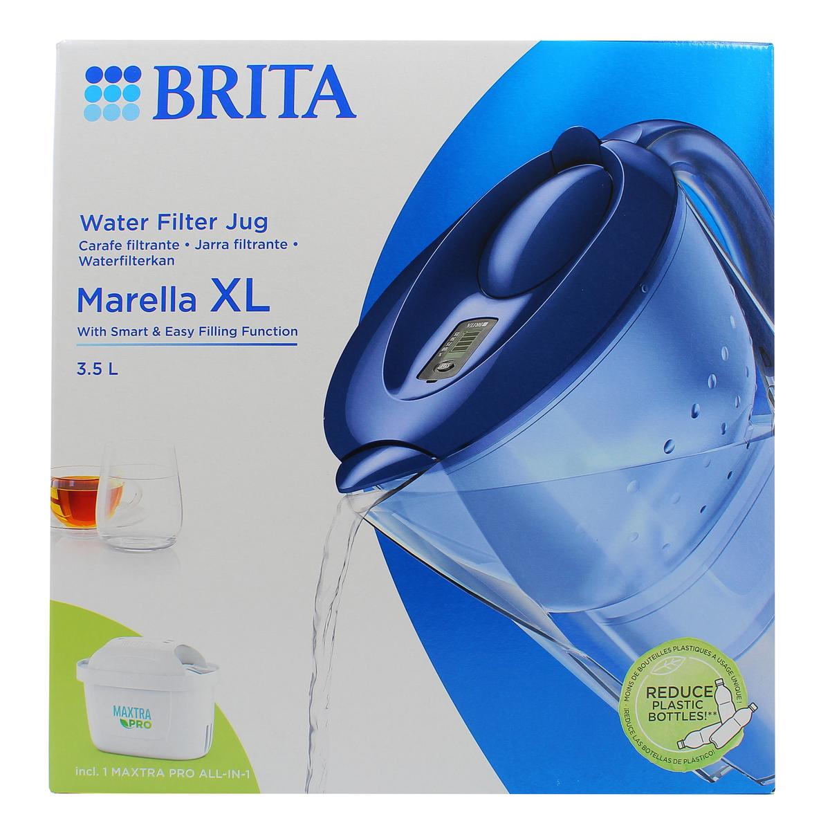 Brita carafe Marella Blanche + 4 cartouches Maxtra PRO- carafe