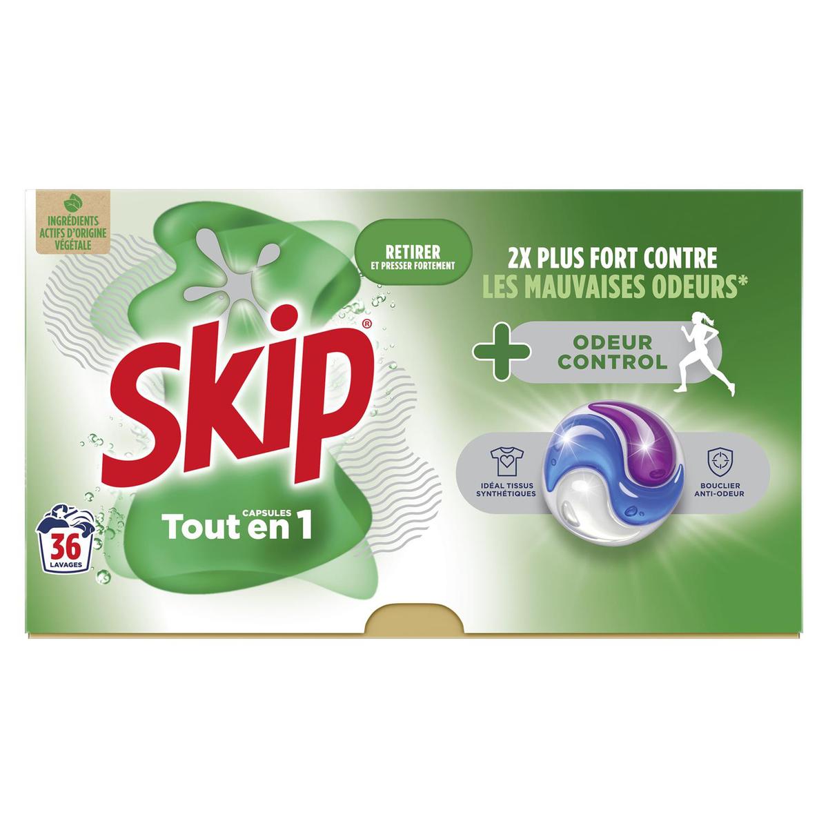 8720181464751 - Skip - Capsules Lessive Tout en 1 Odeur Control+
