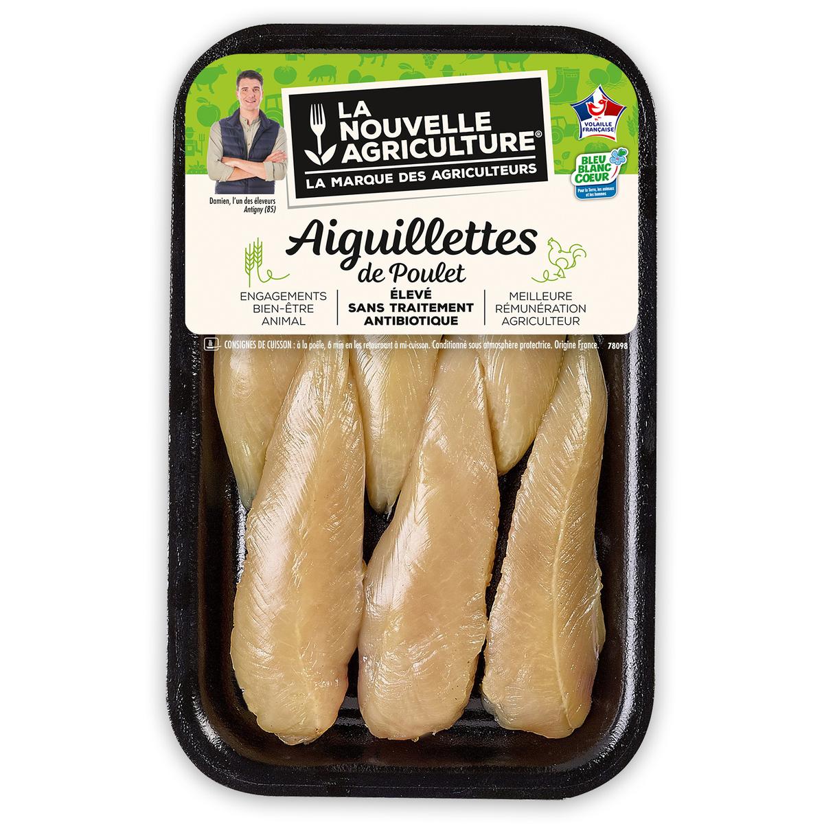 3435660785351 - La Nouvelle Agriculture - Aiguillettes de Poulet Jaune Bleu Blanc Coeur
