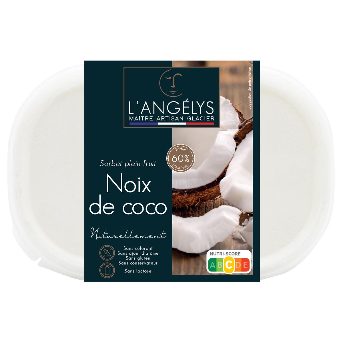 Plein air - Pot sorbet noix de coco coulis mangue passion - DS Restauration