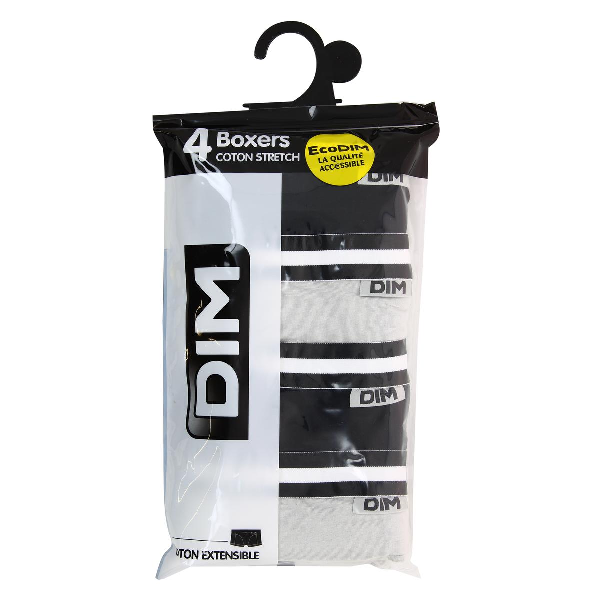 3610860655851 - Dim - Lot de 4 boxers Noirs/Gris Ecodim