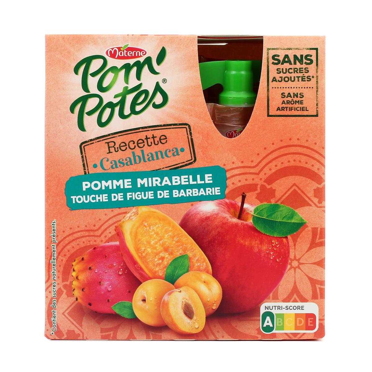 Pom Potes Compotes en gourde pomme vanille POM'POTES 