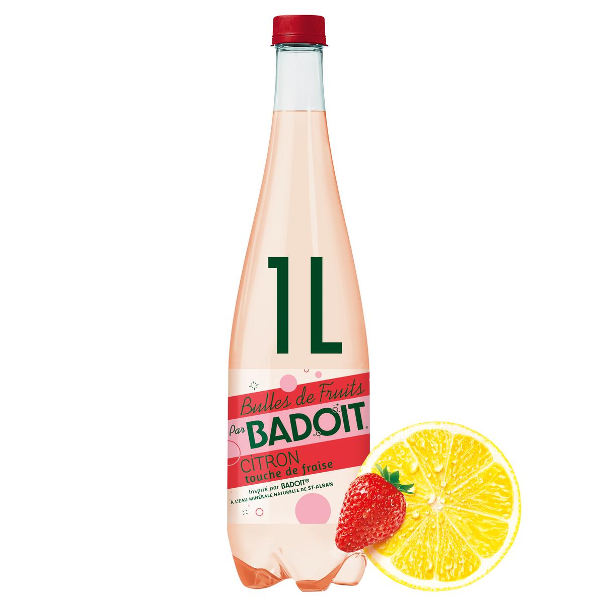 3068320118451 - Badoit - Bulles de fruits citron touche de fraise