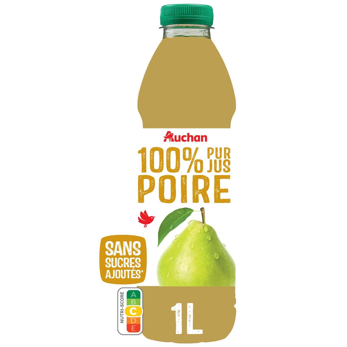 3596710518951 - Auchan - Pur jus de poire sans sucres ajoutés
