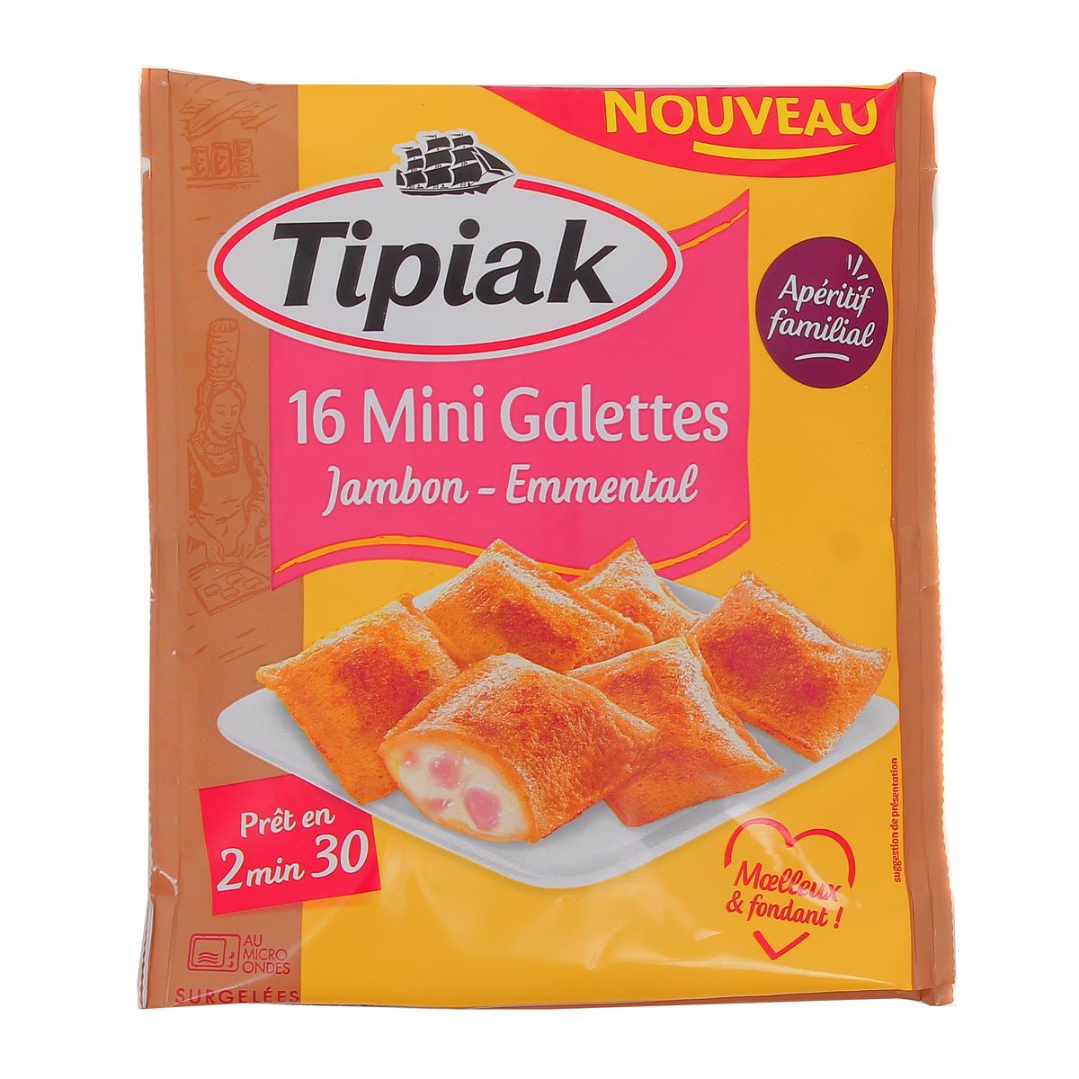 3282740599151 - Tipiak - 16 Mini Galettes Jambon Emmental