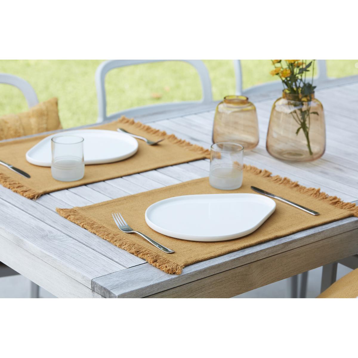 5404035710852 - Point virgule - Set de table en coton 100% recyclé ocre