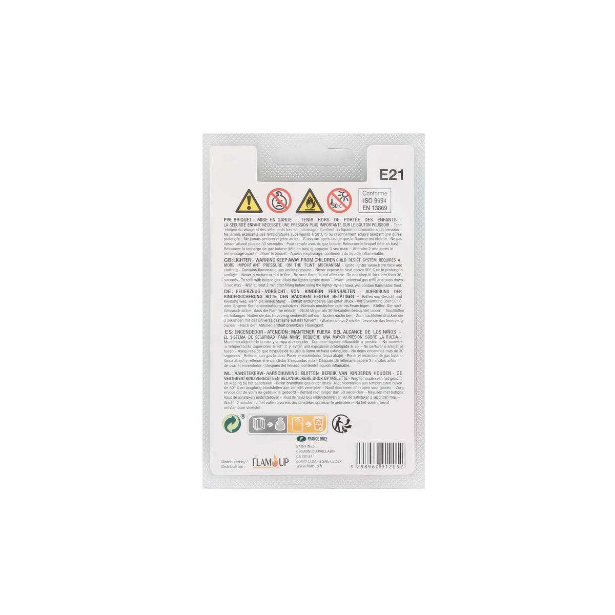 3298960912052 - Flam Up - Briquet électronique coloris aléatoire