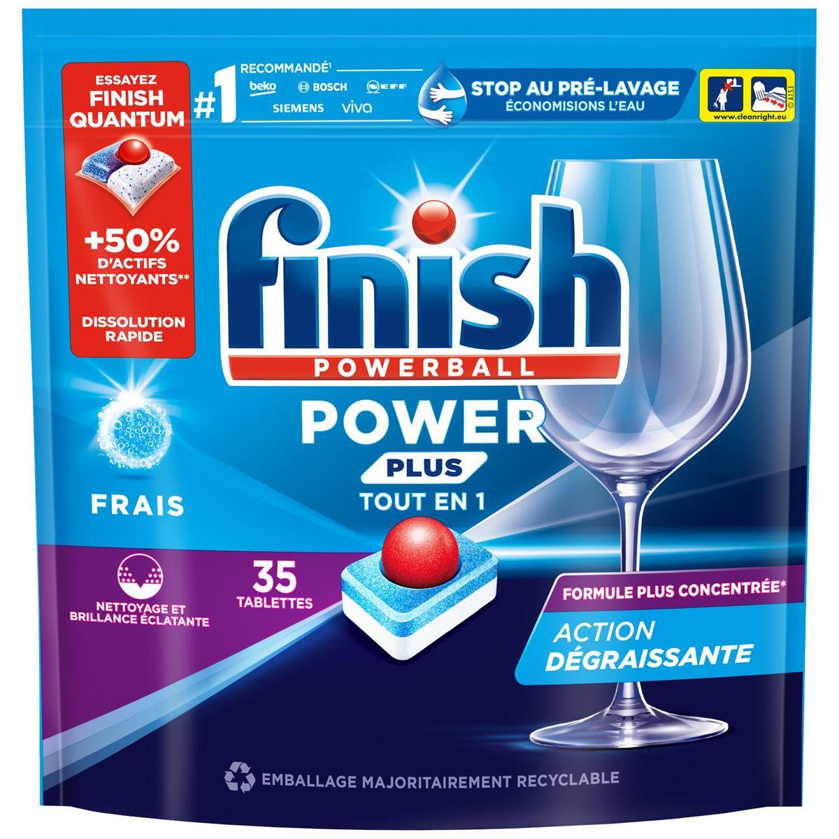 3665468402352 - Finish - Tablettes Lave-vaisselle Power Plus Powerball