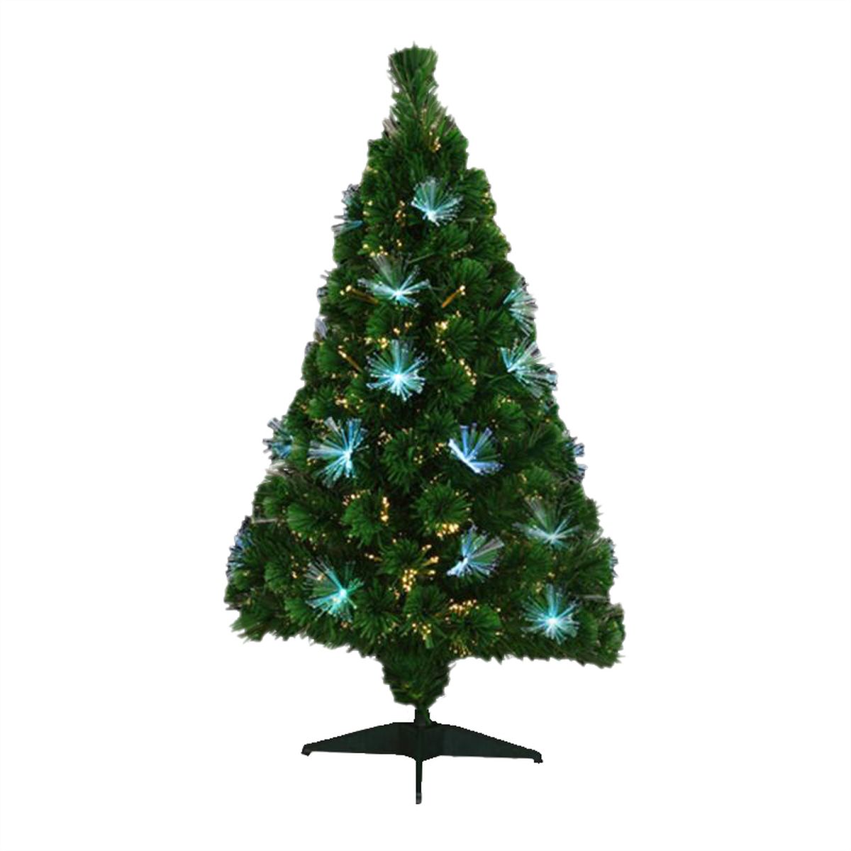 3560238982952 - Jardieco - Sapin de Noël artificiel Tallin fibre optique vert 