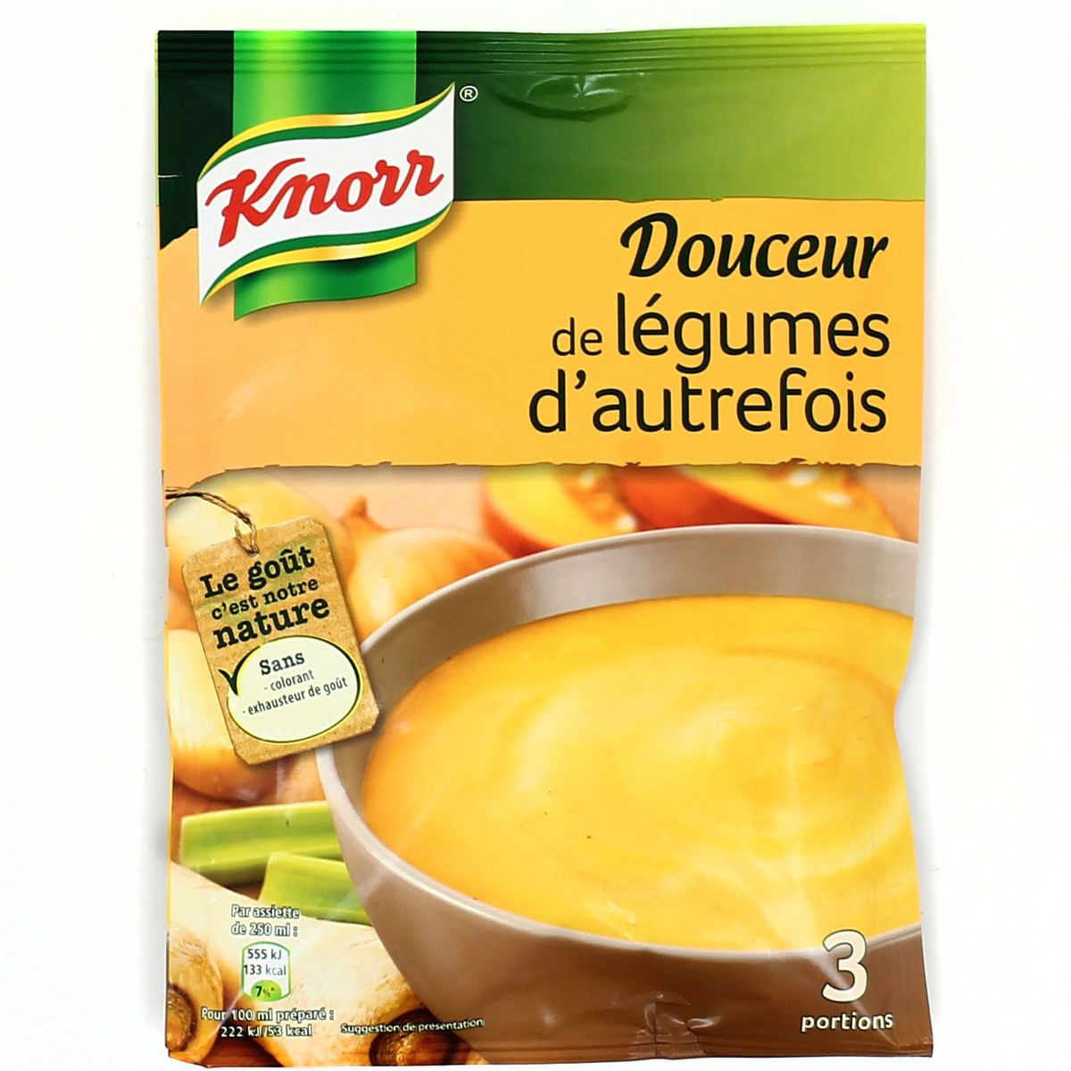 Knorr Soupe Velouté De Légumes D'Autrefois 89g pour 3 Personnes - Lot de 7  : : Epicerie