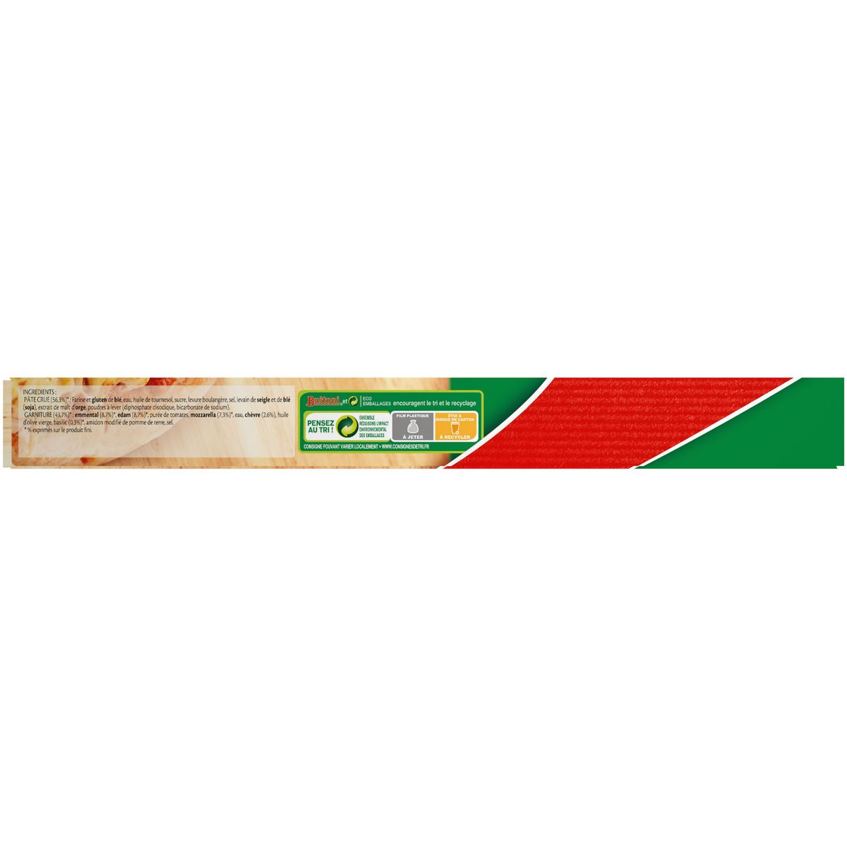 7613034223852 - Buitoni Fraich up - Pizza 4 fromages- Emmental, edam, mozzarella, chèvre