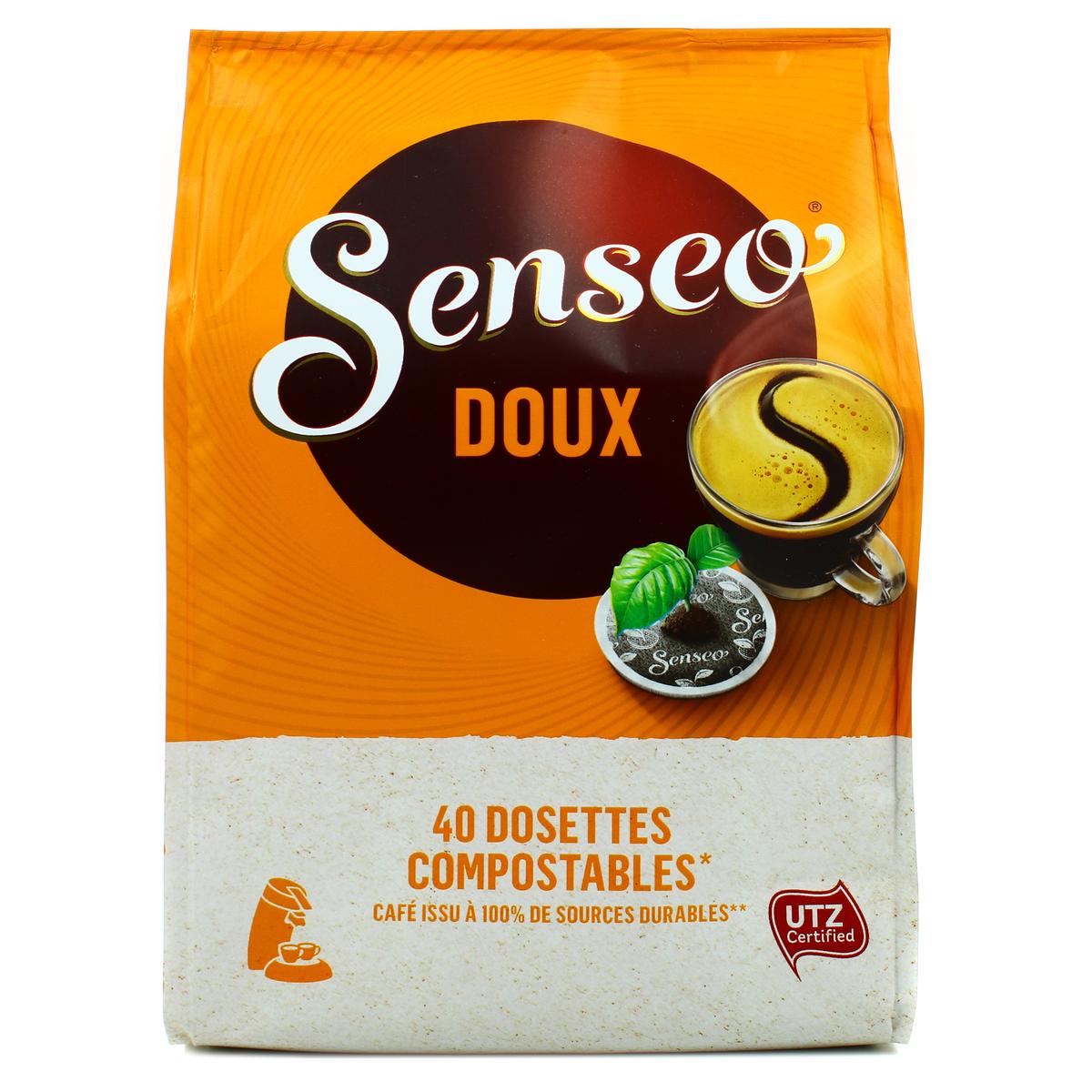 Senseo Doux (Format familial) - 54 dosettes - Café Dosette