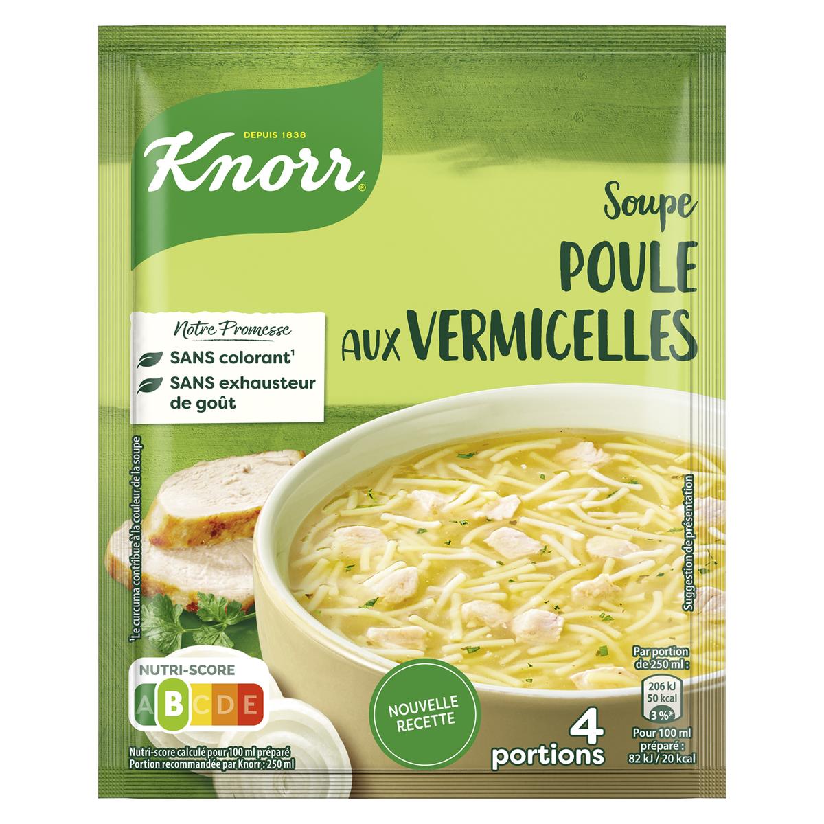 8720182917652 - Knorr - Soupe Poule Vermicelles Désydratée