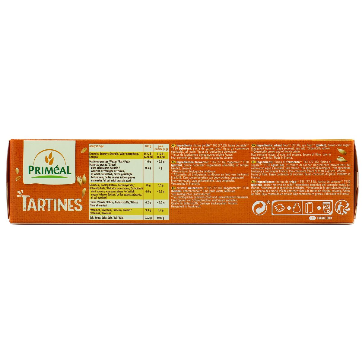 3380380087752 - Priméal - Tartine craquante Froment bio