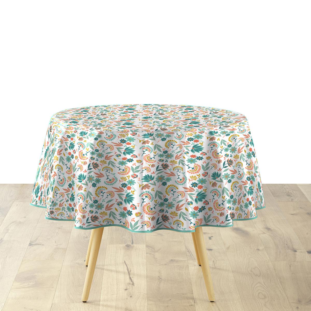 3574387107852 - Douceur D Interieur - Nappe ronde en PVC Indiana
