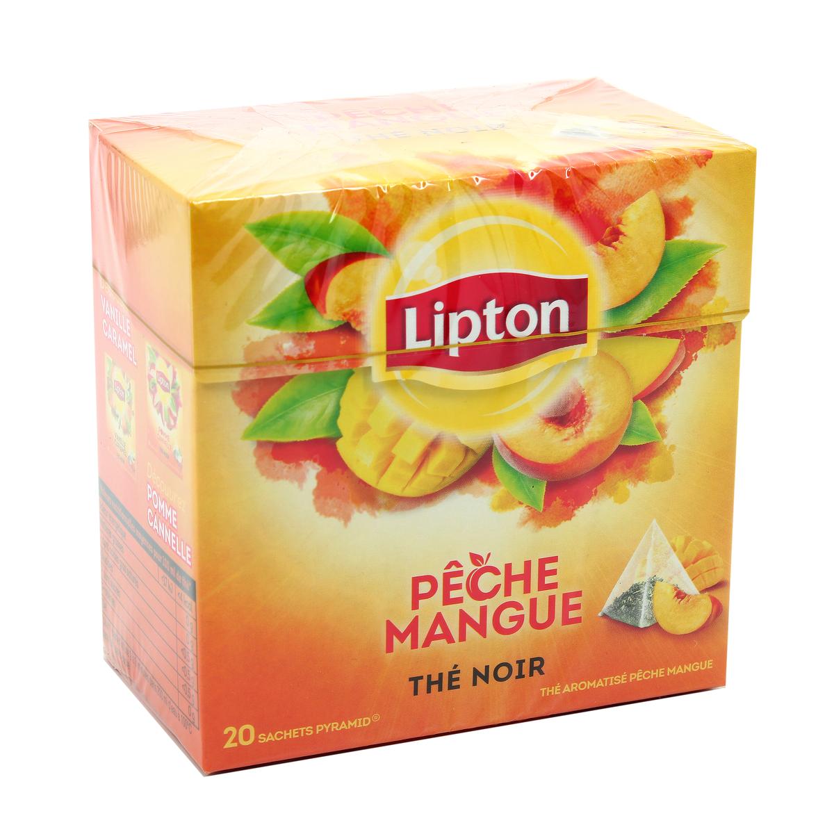 Livraison à domicile Lipton Thé pêche/mangue, 20 sachets