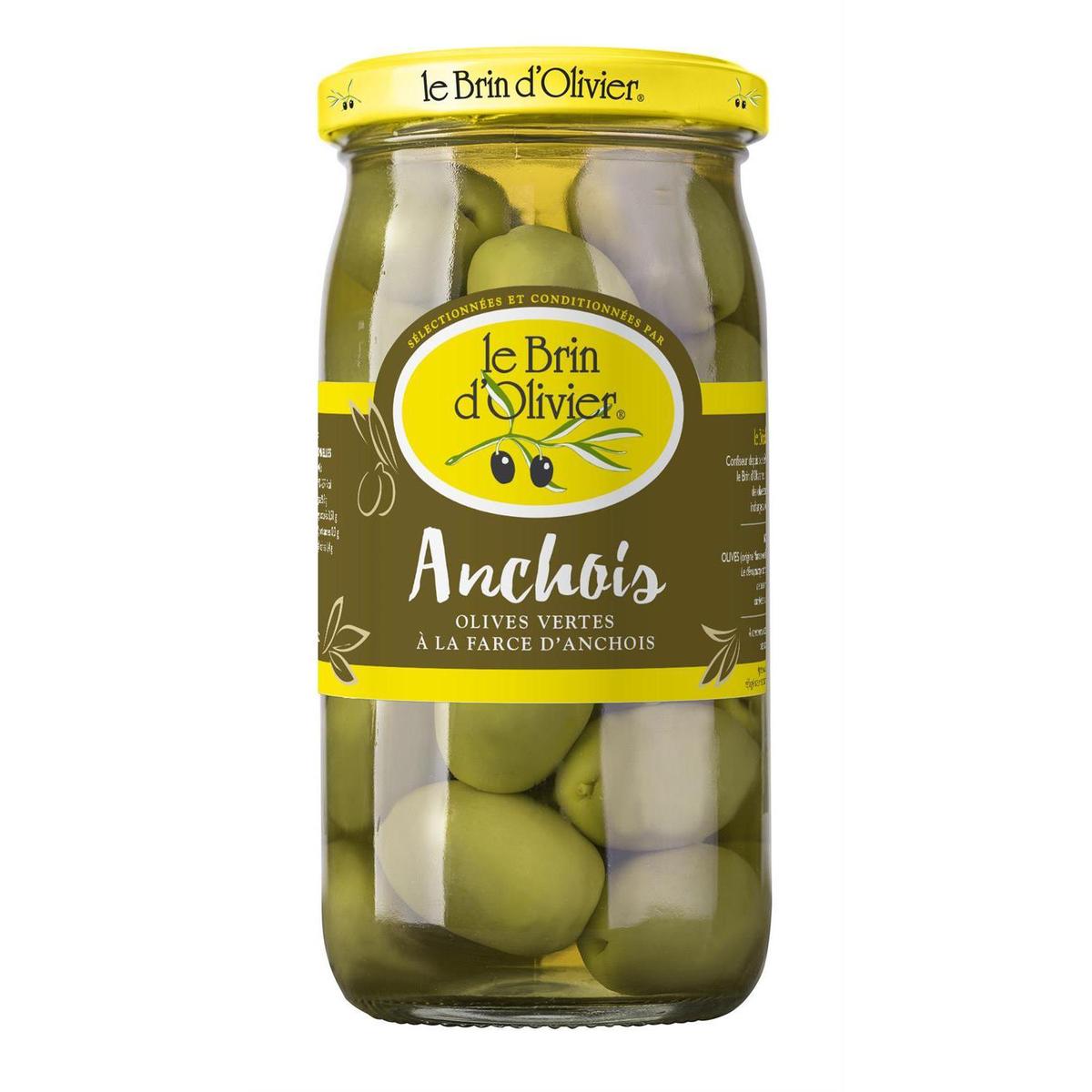 3262880102053 - Le Brin d'Olivier - Olives Vertes Farcies aux Anchois