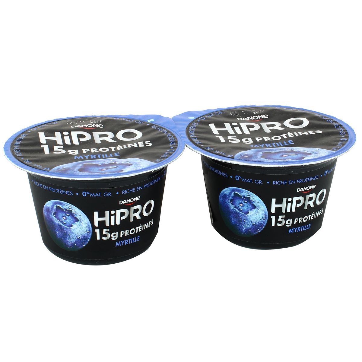 Livraison à domicile HiPRO Yaourt myrtille protéiné 0% mg, 2x160g