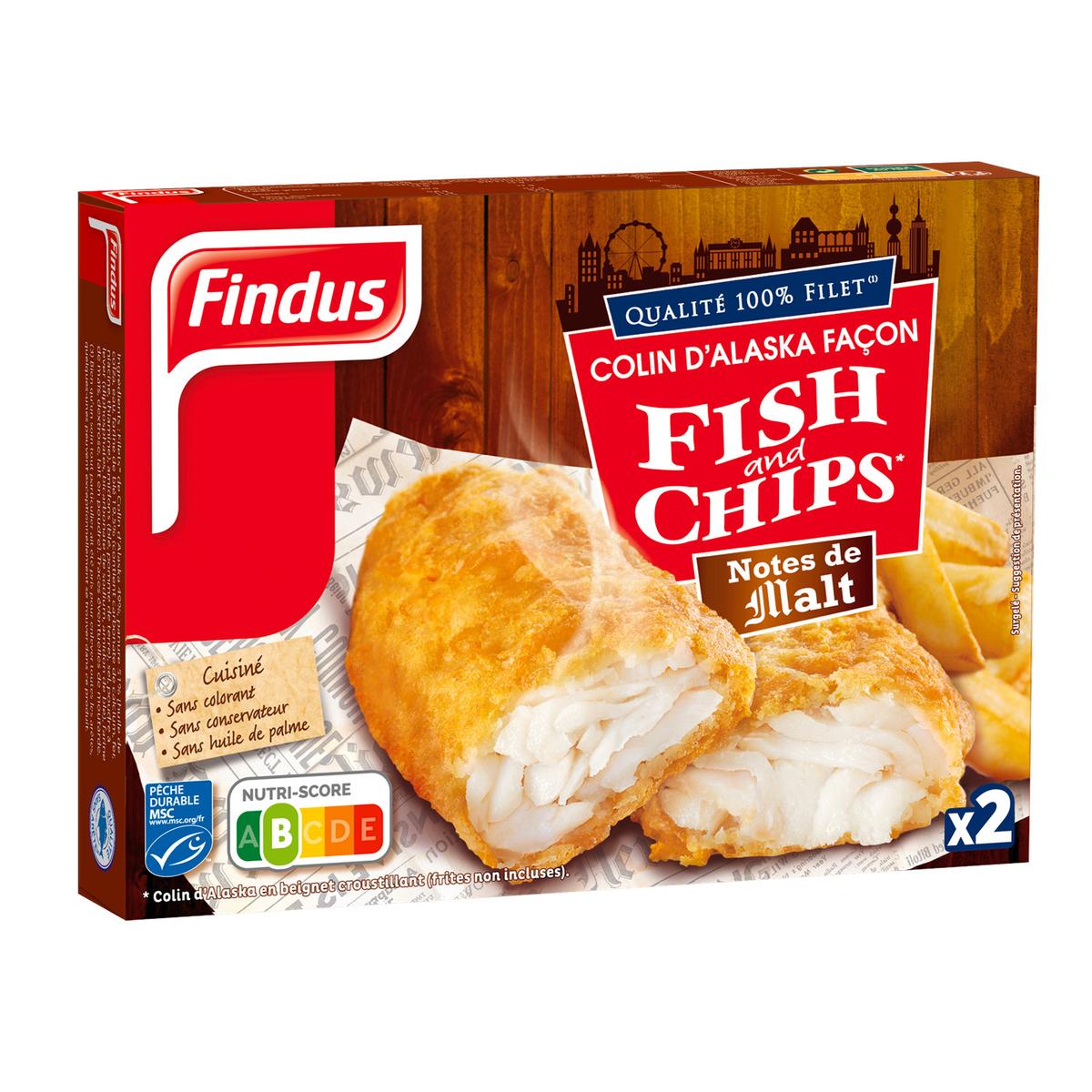 3599741004653 - Findus - Colin MSC d'Alaska façon Fish and Chips Qualité 100% filet