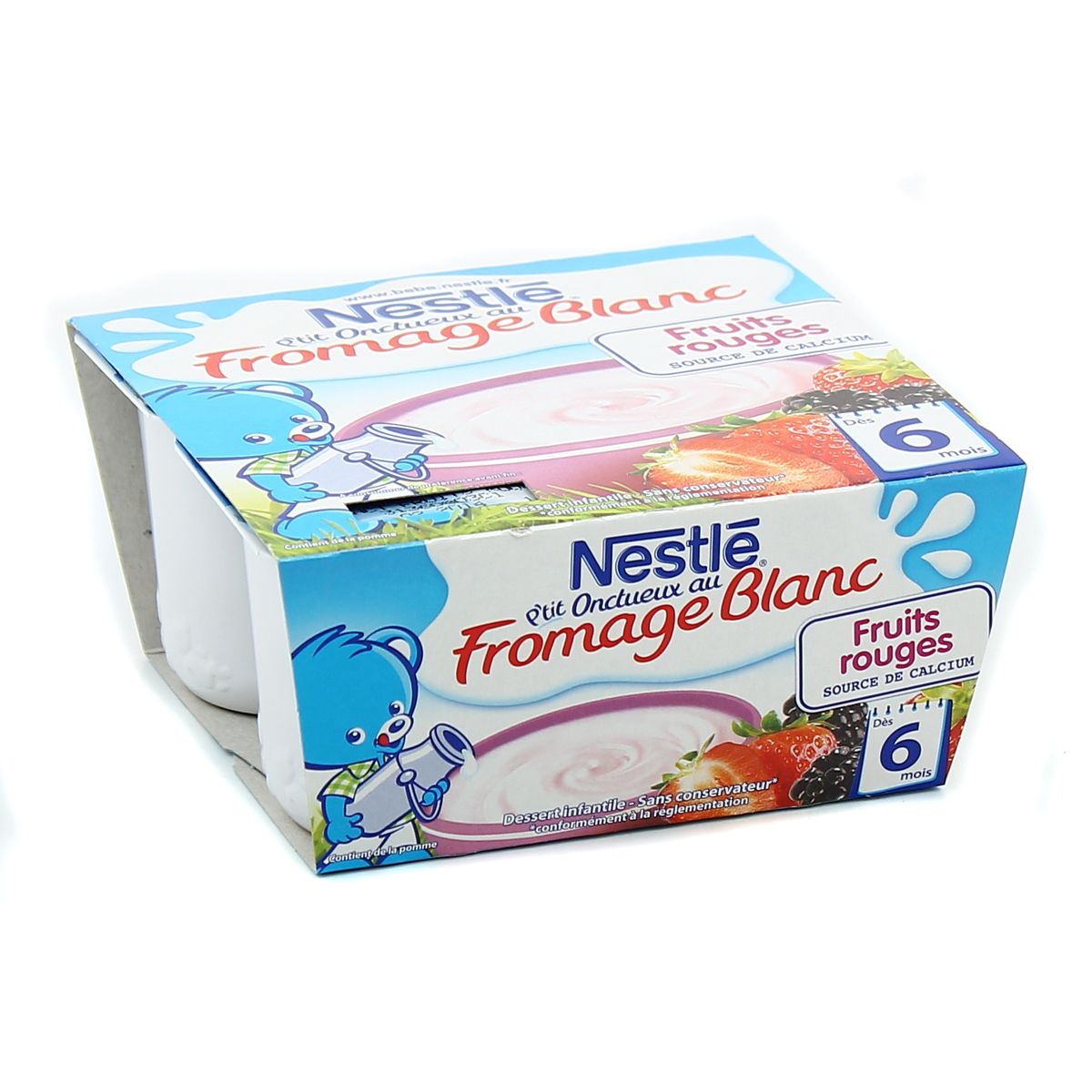 Nestle P Tit Onctueux Fromage Blanc Saveur Fruits Rouges Des 6 Mois