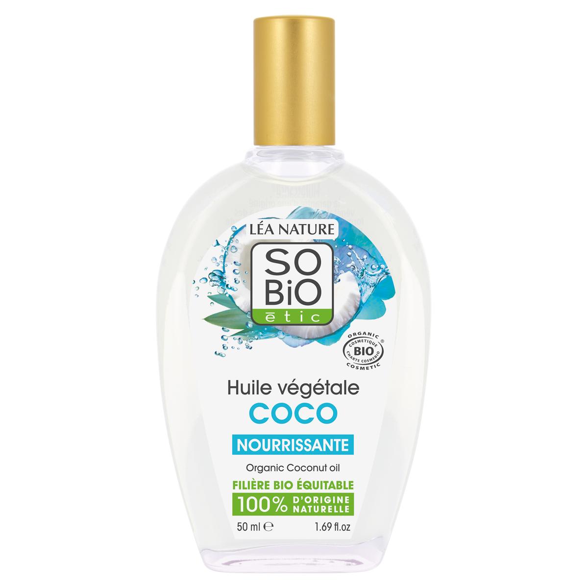 3517360018653 - SO'BIO ETIC - Huile végétale Coco bio, 100 % origine naturelle