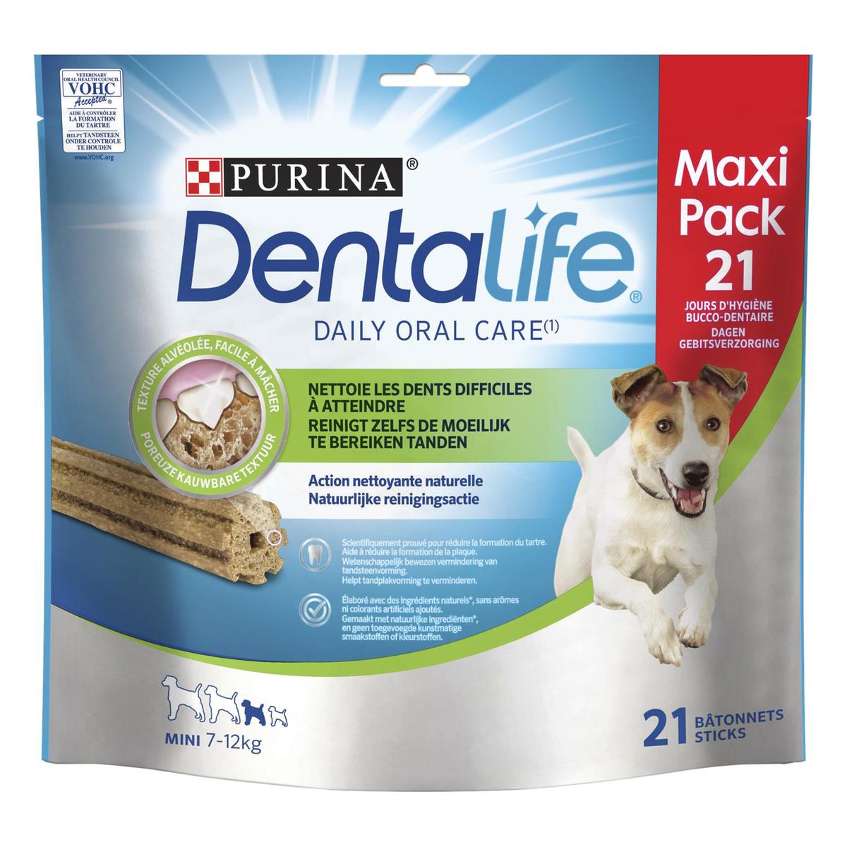 7613035379053 - Purina - Dentalife - Bâtonnets à mâcher Hygiène Bucco Dentaire - Récompense friandise pour petit et moyen chien x21