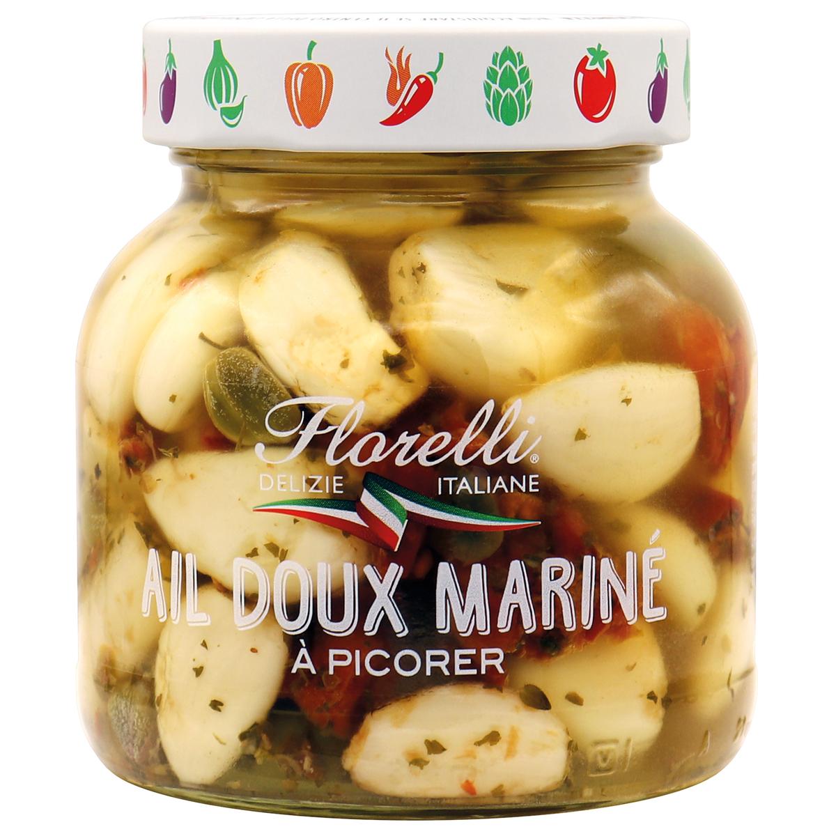 3760077530554 - Florelli - Ail Doux Mariné aux herbes aromatiques à picorer