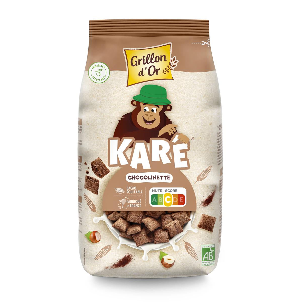 3421557500954 - Grillon Or - Ka'ré fourré choco chocolinette bio