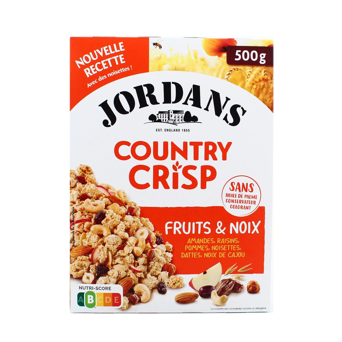 Céréales Country Crisp aux 4 baies, Jordan\'s 550G