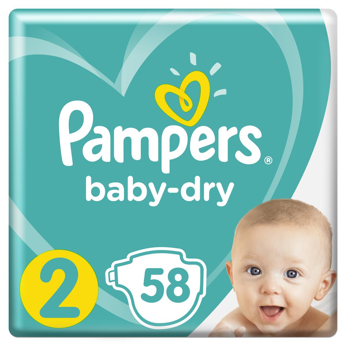4015400833154 - Pampers Babydry - Couches T2 - 4/8kg - Format Géant