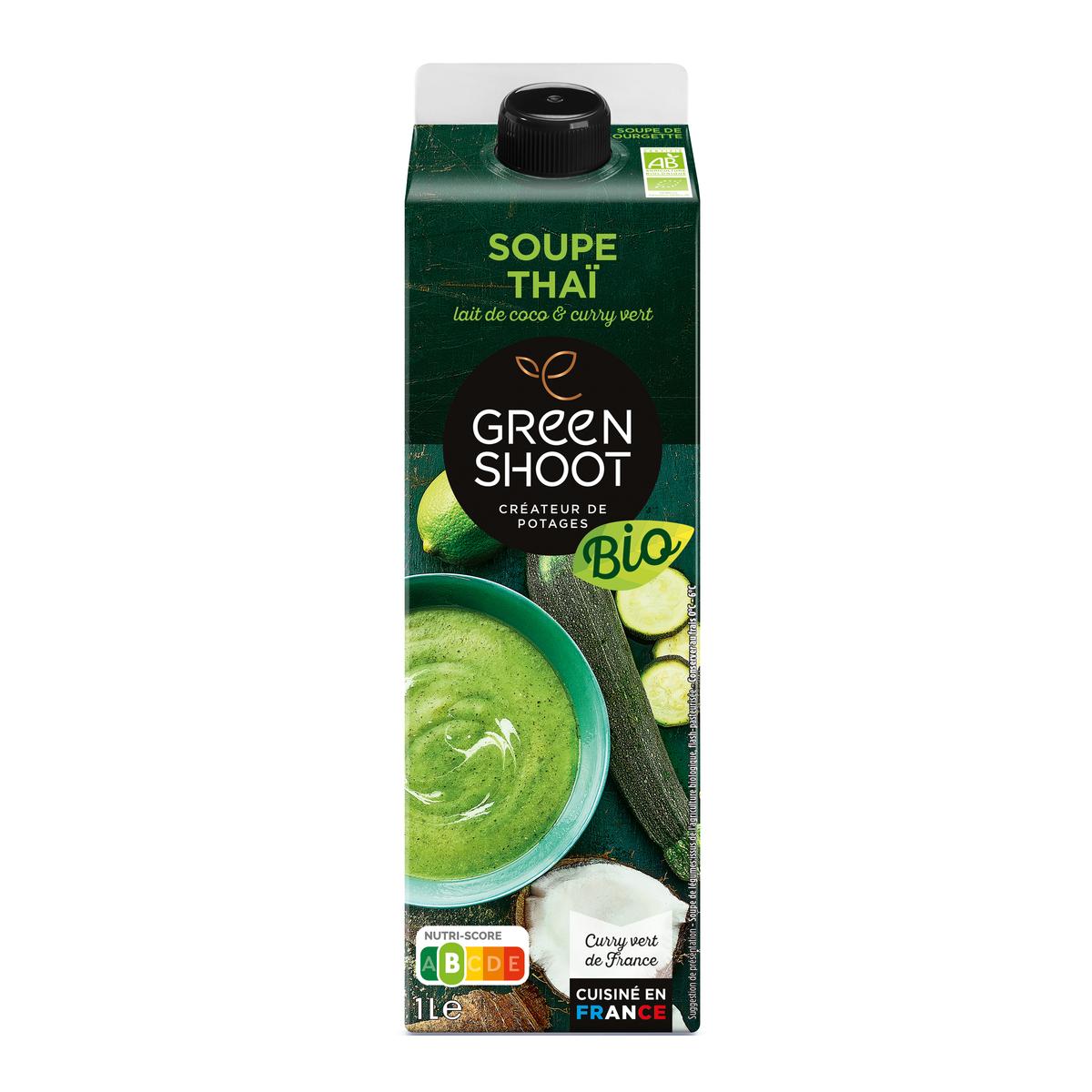 3760132083254 - Greenshoot - Soupe Fraîche Bio Courgette Lait de Coco & Curry Vert