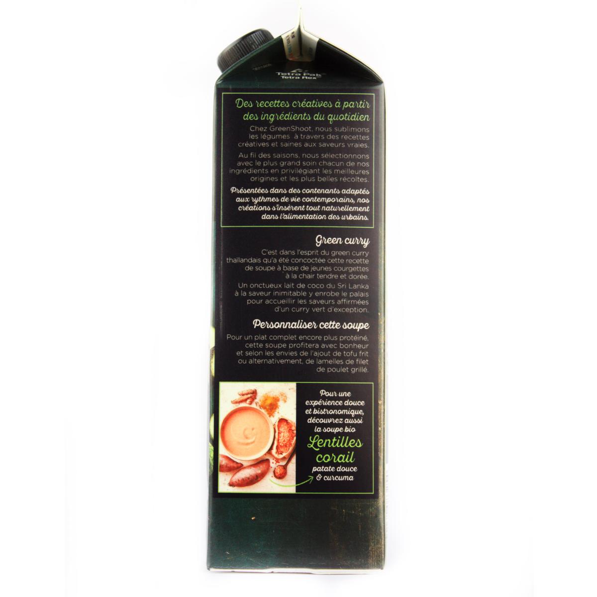 3760132083254 - Greenshoot - Soupe Fraîche Bio Courgette Lait de Coco & Curry Vert