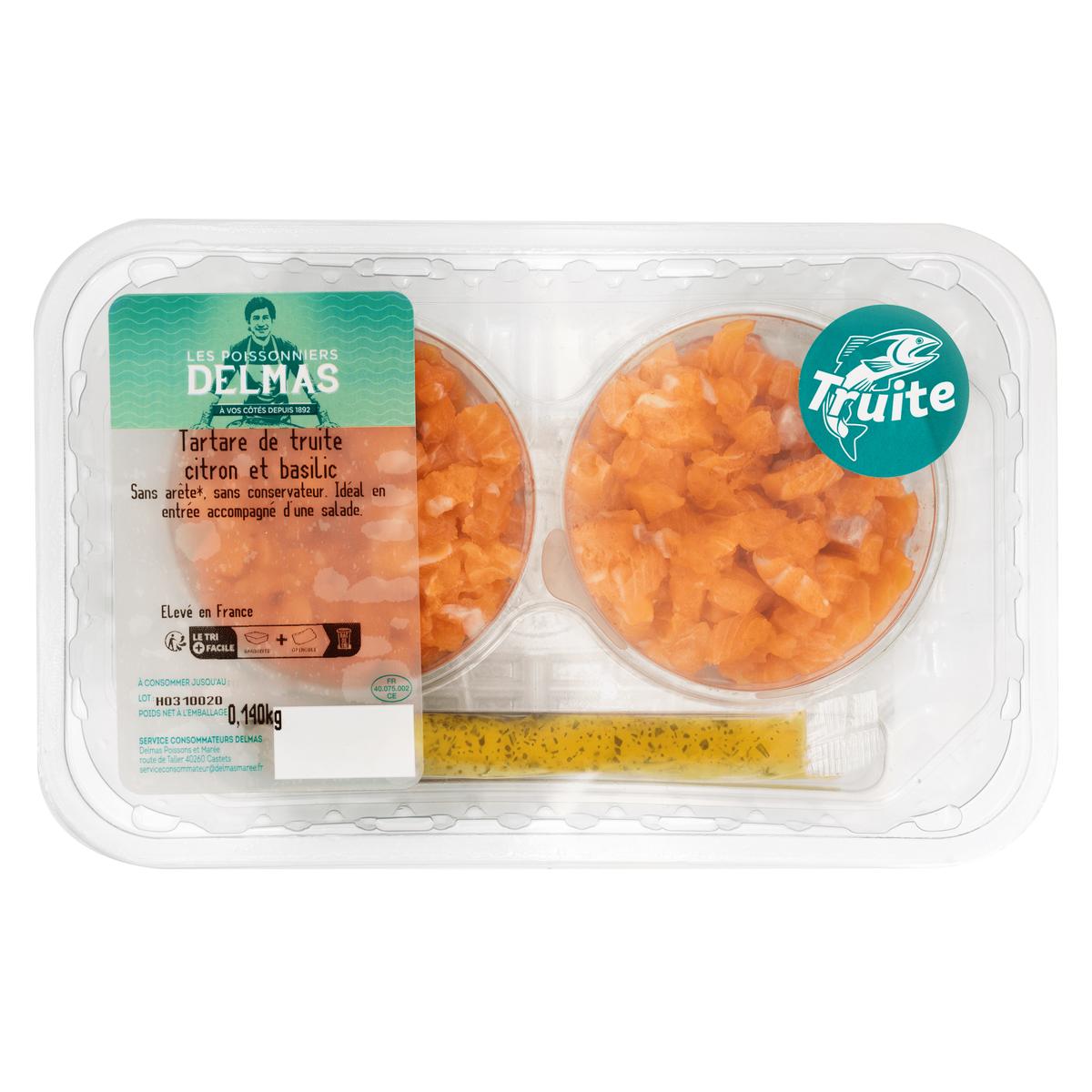 3463535133754 - Delmas - Tartare truite citron basilic