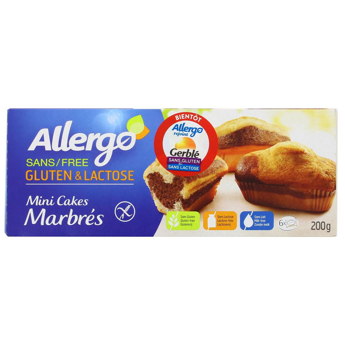 Acheter Allergo Mini Cakes Marbres Sans Gluten Et Sans Lactose 0g