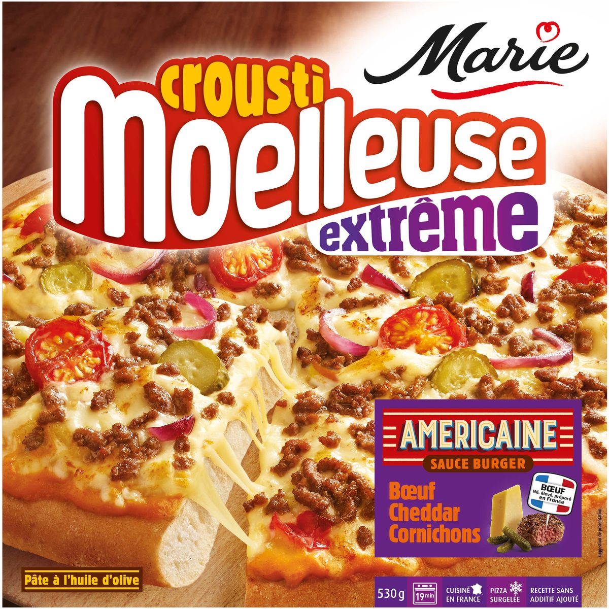 Marie Pizza L Americaine Crousti Moelleuse Extreme Boeuf Cheddar