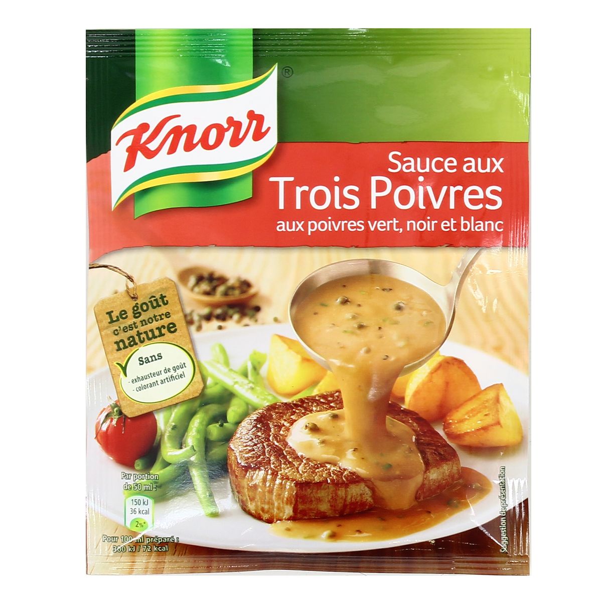 Livraison à domicile Knorr Sauce aux trois poivres déshydratée, 32g
