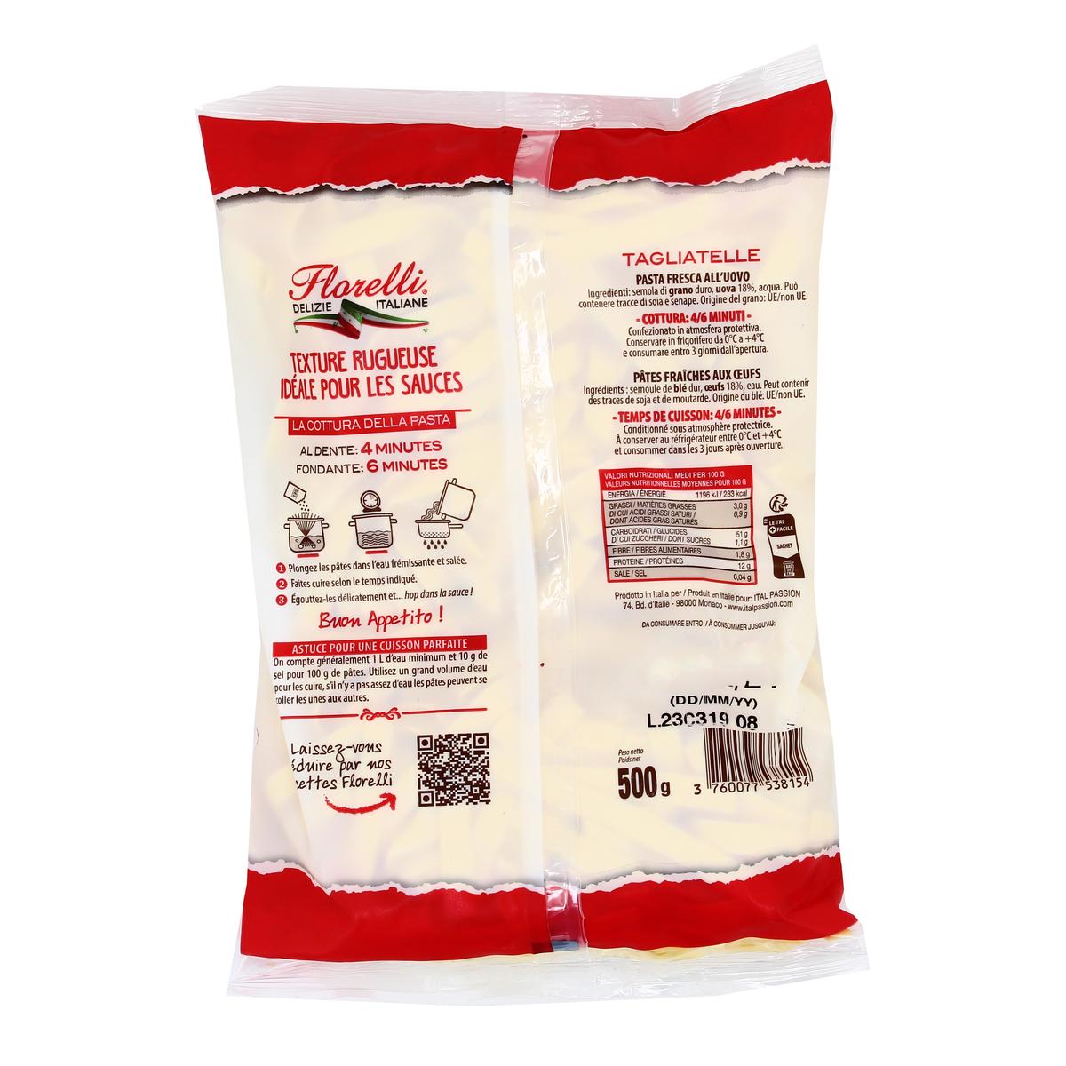 3760077538154 - Florelli Fresco - Tagliatelles Fraîches aux oeufs
