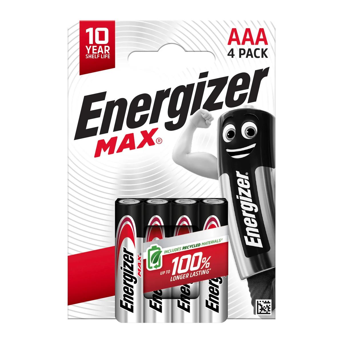 7638900438154 - Energizer - 4 Piles Alcaline LR03-AAA 1,5V