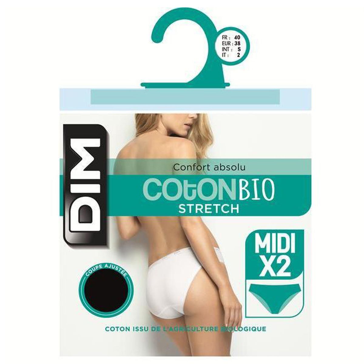 slip dim femme coton midi