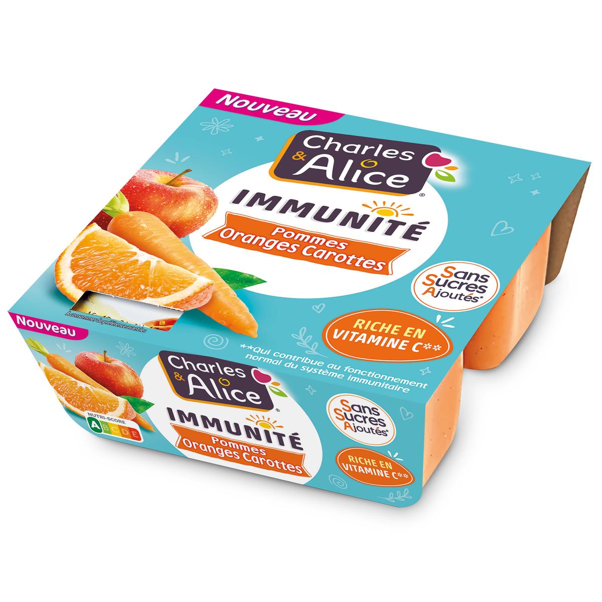 3297760099154 - Charles et Alice - Pomme orange carotte sans sucre ajouté