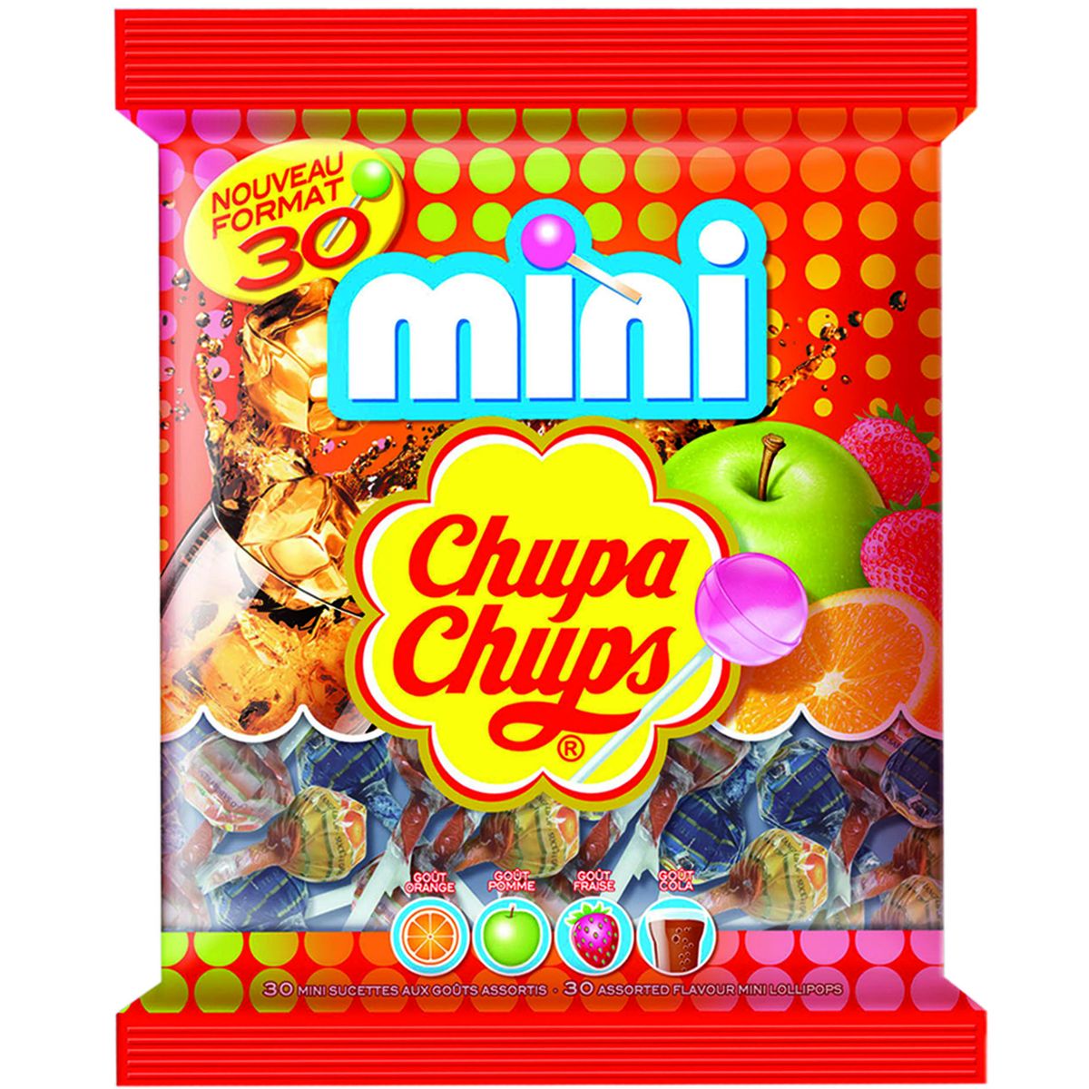 Acheter Chupa Chups Mini sucettes aux fruits 180g, 30 mini sucettes