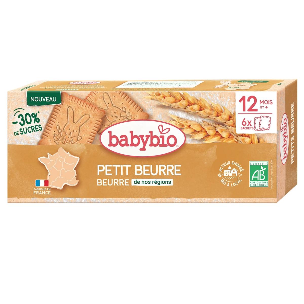 3288132500255 - Babybio - Biscuits petits beurre réduit en sucres bio bébé dès 12 mois
