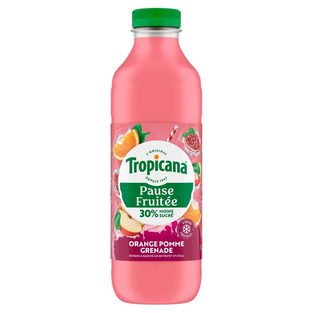 1210002001755 - Tropicana Pause Fruitée - Boisson orange pomme et grenade