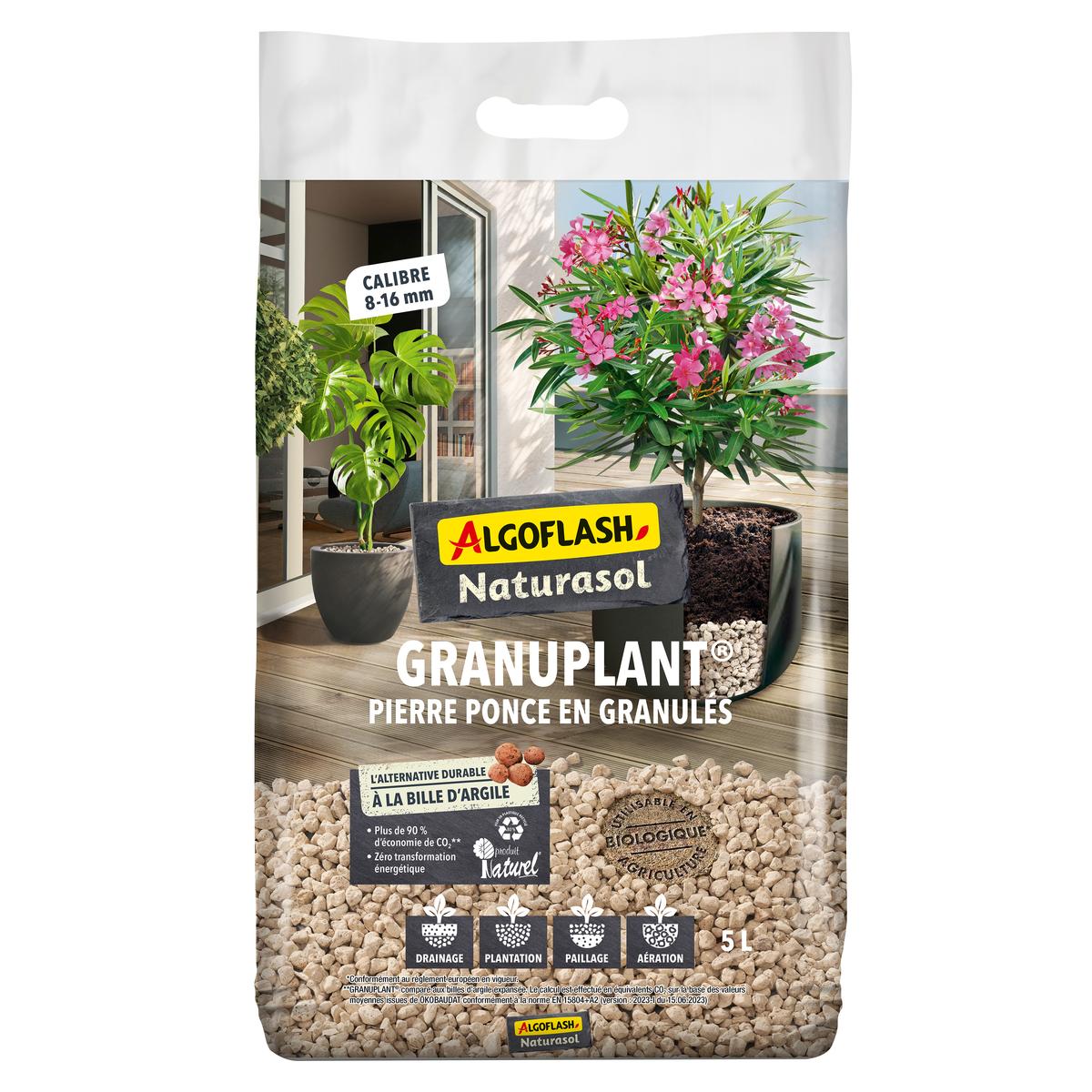 3167770221855 - Algoflash - Granuplant Pierre Ponce 8-16 mm - Alternative durable à la bille d'argile