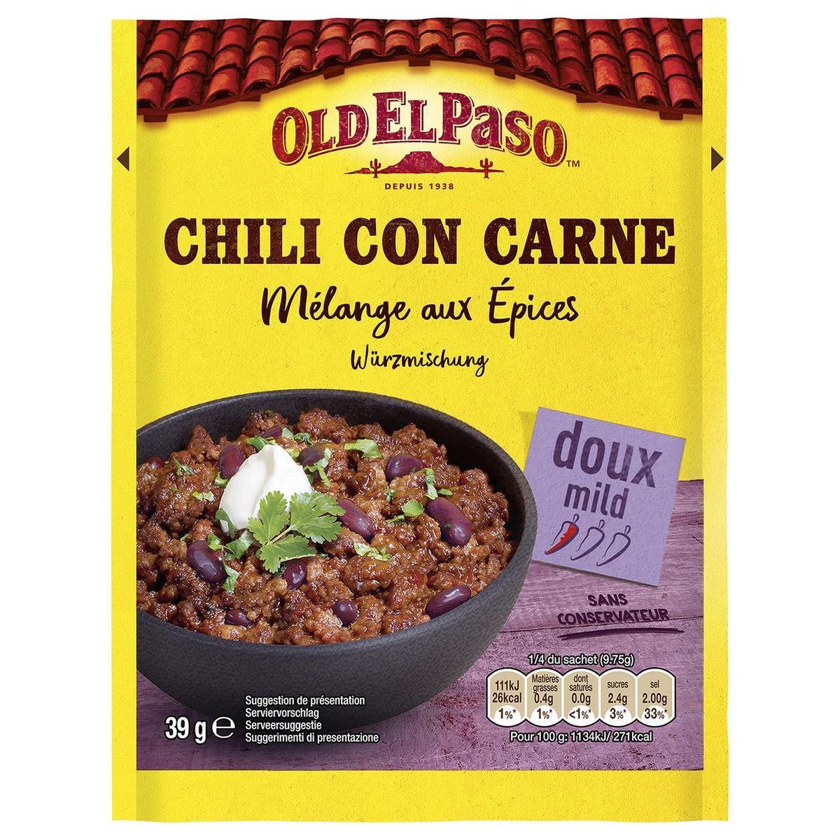 8410076491855 - Old el Paso - Mélange aux épices pour Chili doux