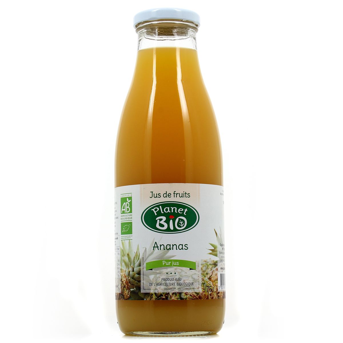3301591001955 - Planet Bio - Jus d'ananas Bio