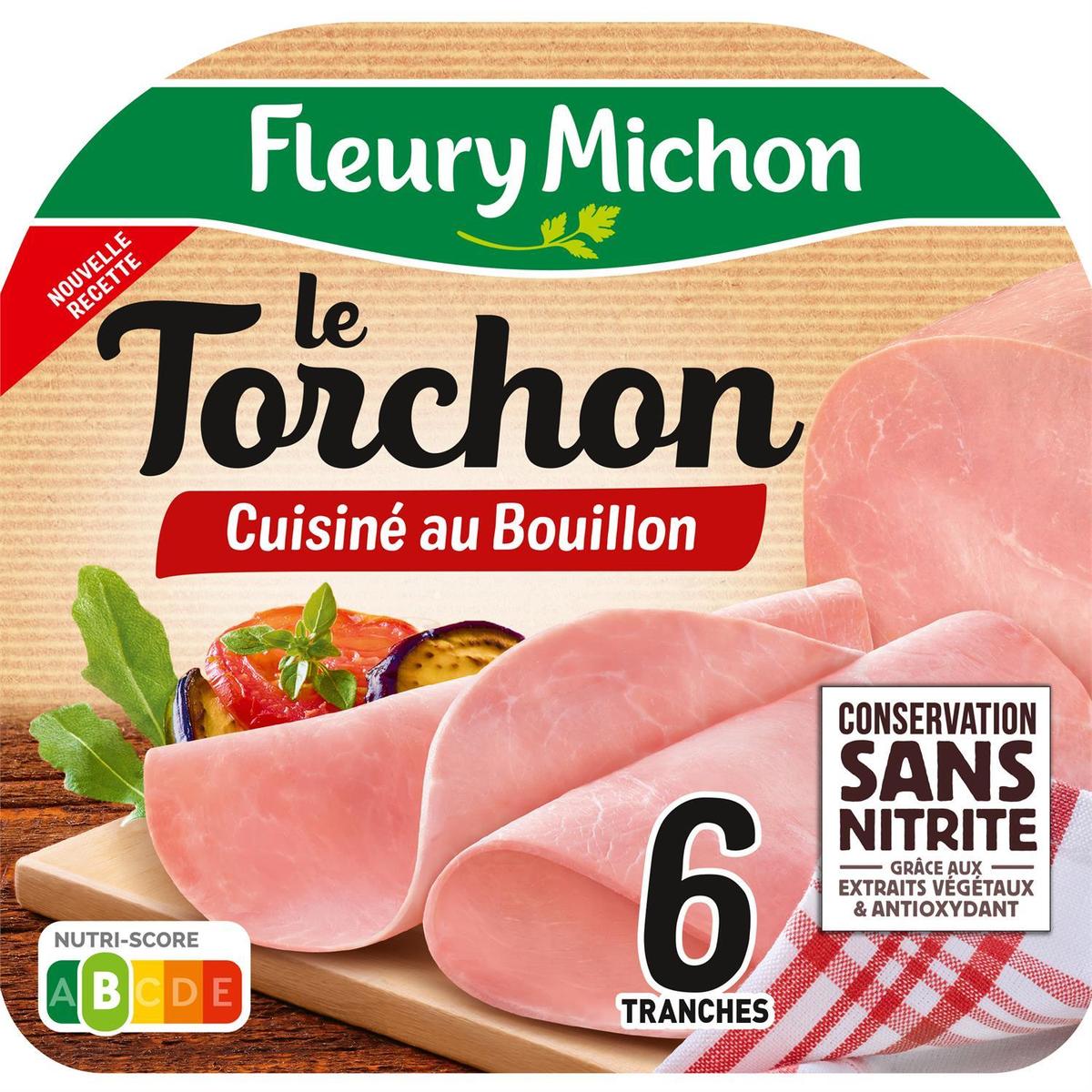 3302740014055 - Fleury Michon - Jambon Blanc au Torchon, Conservation Sans Nitrites