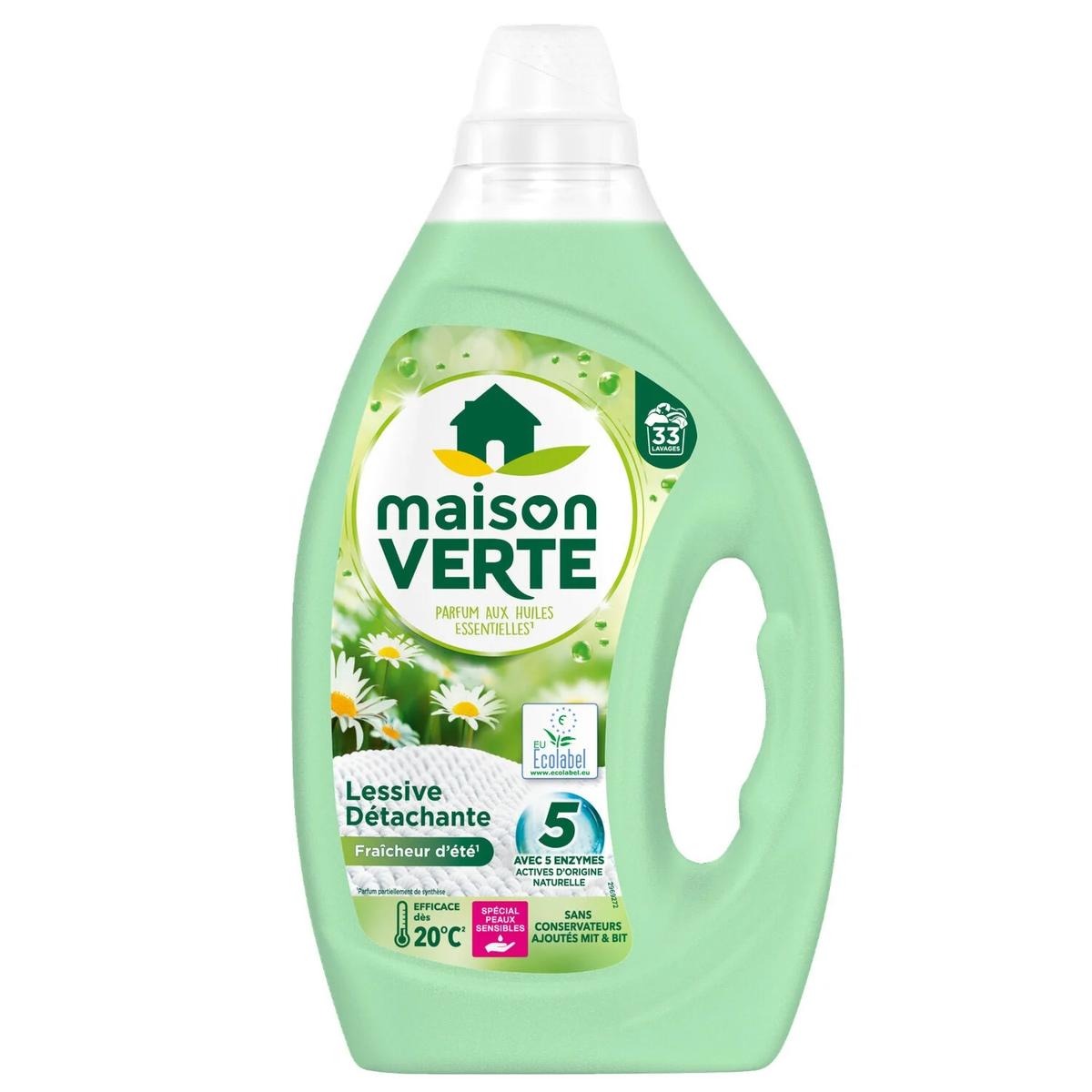 3178041364355 - Maison Verte - Lessive liquide Hypoallergénique Détachante Fraîcheur d'été